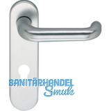 ECO Dr�ckerlochteil D110 mit Kurzschild PZ 72 mm, silber eloxiert