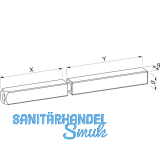 ECO Dr�ckerstift geteilt, Vierkant 9 mm, 45/75