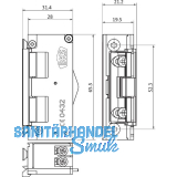 BKS T�r�ffner 9252 MET� mit Fallenf�hrung, 9-24 Volt ohne R�ckmeldung, universal