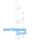 KFV Schlie�leiste B001 "Q" zu AS 2600 Syst. 13mm, links,verzinkt silber