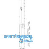KFV MFV-Schloss BS 2600 �NORM, DM 45, Stulp 20 mm eckig, silber verzinkt