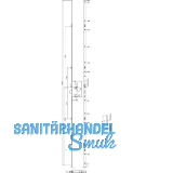 KFV MFV-Schloss BS 8100 DIN, DM 55, Stulp 16 mm eckig,verzinkt silber