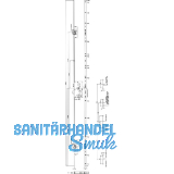 KFV MFV-Schloss BS 2600 �NORM, DM 55, Stulp 16 mm eckig, silber verzinkt
