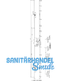 KFV MFV-Schloss BS 2300 �NORM, DM 65, Stulp 16 mm eckig, silber verzinkt