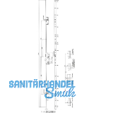 KFV MFV-Schloss BS 2300 DIN, DM 35, Stulp 16 mm eckig, VK 8 mm, Stahl verzinkt