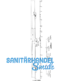 KFV MFV-Schloss BS 2300 DIN, DM 40, Stulp 16 mm eckig, VK 8 mm, Stahl verzinkt