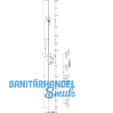 KFV MFV-Schloss BS 2300 DIN, DM 45, Stulp 16 mm eckig, VK 8 mm, Stahl verzinkt