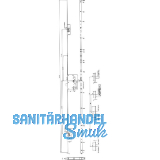 KFV MFV-Schloss BS 2300 �NORM, DM 80, Stulp 20 mm eckig, silber verzinkt