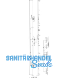 KFV Mehrfachverriegelungsschloss BS 2600 F16 B298, DM 65, Stulp 16mm, verzinkt
