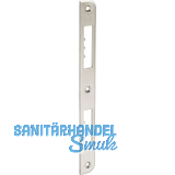 Schlie�blech R10 gerade einseitig abgerundet, 210x20x3 mm, Stahl vernickelt