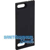 WSS Fallenauslaufplatte 30,5x80x3, Kunststoff schwarz