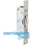 WSS Rohrrahmenschloss Flachstulp mit Rollfalle, Edelstahl