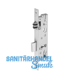 WILKA Rohrrahmenschloss Flachstulp m. Rollfalle u. Riegel, DM 30, Edelstahl