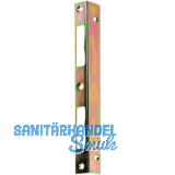 Winkelschlie�blech eckig, Blindlappen 27 mm, bombiert, Stahl gelb passiviert