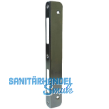 Winkelschlie�blech R 9 rund Blindlappen 27mm, bombiert, Stahl verz. silberf�rbig