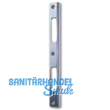 Winkelschlie�blech eckig Blindlappen 10mm, Ausschnitt gerade, verzinkt silber