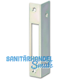 Winkelschlie�blech eckig Blindlappen 27mm, gerade, Stahl verzinkt silberf�rbig