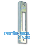 Winkelschlie�blech eckig Blindlappen 10mm, gerade, Stahl verzinkt silberf�rbig