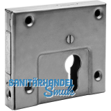 AMF Anschlagriegelschloss 49ZNI mit Winkelschlie�blech, 95x82x17mm,Edelstahl V2A