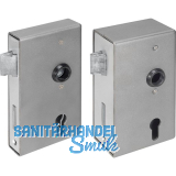 AMF Spezialschloss f�r Stahlkonstruktionen 140U, PZW, Kastenst.40mm,Stahl blank