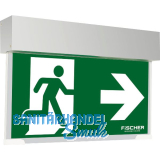 Rettungszeichenleuchte Notausgang gr�n, Geh�use wei�, 8h Laufzeit