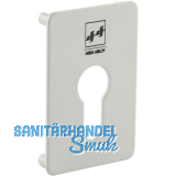 Rosettensatz KPL zu T�rcodeschloss 495,75 x 50 x 2mm,Aluminium RAL 9002 wei�grau