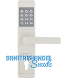 T�rcodeschloss Version B, Lochung PZ, Entfernung 88 mm, RAL 9002