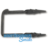 Schlie�haken f�r Kastenschl�sser, Eisen verzinkt schwarz patiniert