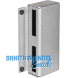 AMF Gegenkasten 146GS schmal f�r Doppeltore, 173 x 82 x 30mm, Stahl blank