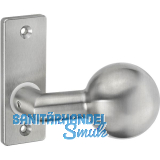 AMF Knopfkurzschild 438 gekr�pft, drehbar, 87x32x6 mm, Knopf � 55mm,Edelstahl