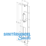 Flachschlie�blech 94A geschlossen, 94A35-01, 250 x 34 x 3 mm, Edelstahl