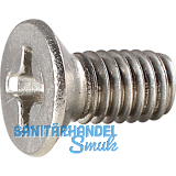 Kreuzschlitzschraube f�r Aufschraubst�cke, 3,5 x 7mm, Edelstahl