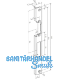 Winkelschlie�blech f�r ProFix2 Serie 118.14, rechts, Edelstahl