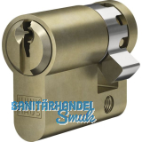 WINKHAUS Einbauhalbzylinder AZ, verschiedensperrend, 50 mm, Messing matt