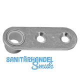 WILKA Stangenf�hrungsplatte 9653 f�r Rundstange � 10 mm, Stahl verzinkt