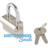 MARCHESI Vorhangschloss H36000 gleichsperrend B=45 mm Messing verchromt