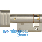 WINKHAUS Knaufhalbzylinder MS00/Z1 40 mm Messing vernickelt matt