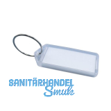 Schl�sselanh�nger - mit Papiereinlage, Kunststoff transparent natur