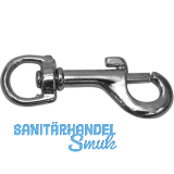 Jeans Haken -, Gr��e 67 m. Federschiebeverschluss und Drehgelenk, Stahl vern.