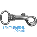 Jeans Haken -,Gr��e 53 m. Federschiebeverschluss und Drehgelenk, Stahl vern.