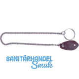 Schl�ssel- und Messerkette -, L�nge 400 mm, Stahl vernickelt