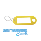 Schl�sselanh�nger - mit Aufh�ngeloch, Kunststoff gelb