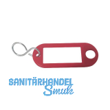 Schl�sselanh�nger - mit Aufh�ngeloch, Kunststoff rot