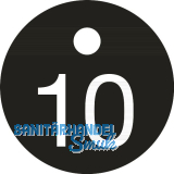 Schl�sselnummer - � 25, Nummer 10, Aluminium schwarz eloxiert