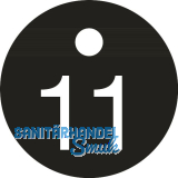 Schl�sselnummer - � 25, Nummer 11, Aluminium schwarz eloxiert