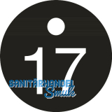 Schl�sselnummer - � 25, Nummer 17, Aluminium schwarz eloxiert