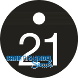 Schl�sselnummer - � 25, Nummer 21, Aluminium schwarz eloxiert