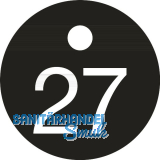 Schl�sselnummer - � 25, Nummer 27, Aluminium schwarz eloxiert