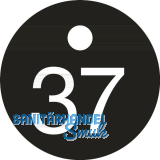 Schl�sselnummer - � 25, Nummer 37, Aluminium schwarz eloxiert
