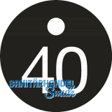 Schl�sselnummer - � 25, Nummer 40, Aluminium schwarz eloxiert